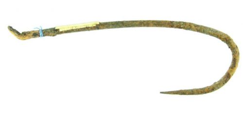 Крючок рыболовный Прикамье к. XVIII – н. XIX вв. Железо, гнутие металла
